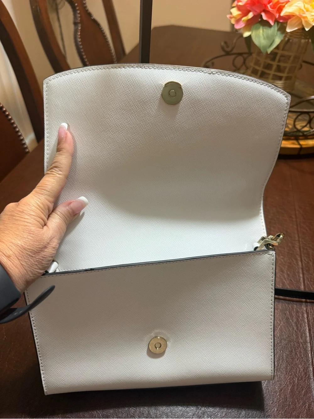 kate spade two tone, Saffiano leather Carson, convertible, crossbody  bag